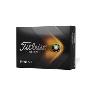 Golfball med logo| Titleist New Pro V1 1 farge trykk inkl.