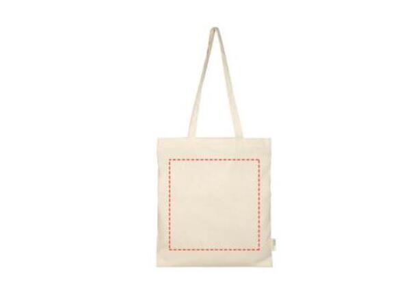 Handlenett Orissa 140gr økologisk bomull 38x42cm med lange hanker 