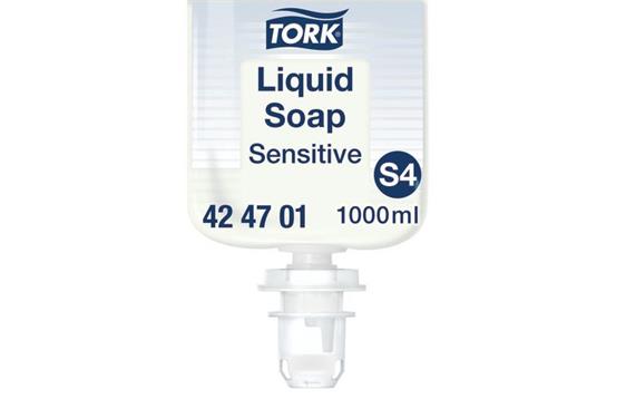 268853 Tork 424701 H&#229;nds&#229;pe TORK Sensitiv S4 1L Flytende h&#229;nds&#229;pe fra Tork | 1 liter