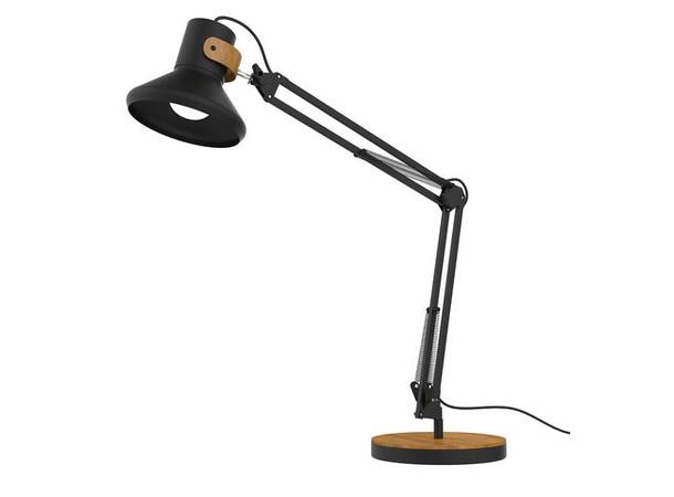 Lampe UNILUX LED Baya Bamboo sort Arbeidslampe i tidløst design 