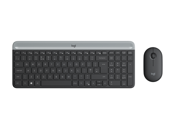 Logitech MK470 Slim Trådløst Desktop Set Grafitt (Nordisk) 