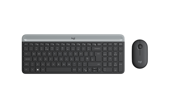 9446306 Logitech 920-009200 Logitech MK470 Slim Trådløst Desktop Set Grafitt (Nordisk)