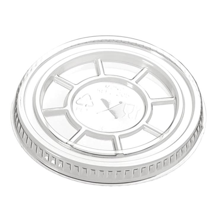 9443701 Paccor 114106 Lokk flate i rPET til beger 95mm m. hull (eske 800 stk)