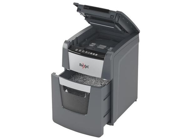 Makuleringsmaskin REXEL Auto+ 100X P4 Makuleringsmaskin med mikrokutting 