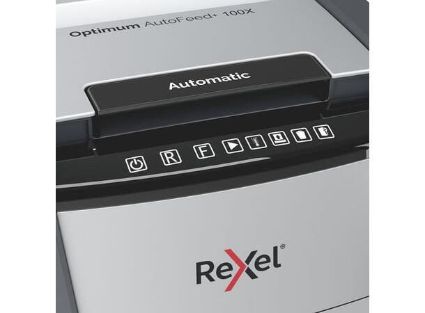 Makuleringsmaskin REXEL Auto+ 100X P4 Makuleringsmaskin med mikrokutting 