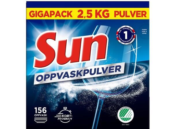 Maskinoppvask SUN pulver 2,5kg 