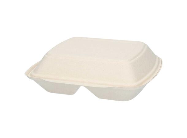 Matboks hvetestrå 2-rom 23,5 x 21,5 x 6cm | 200 stk pr eske 