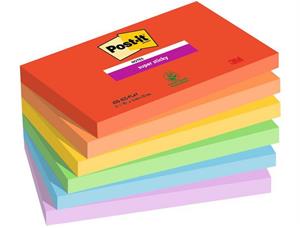 Notatblokk POST-IT SSN 76x127 Playful(6) 