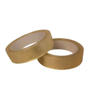 Pakketape Akryl 25mm x 66m, Klar, 28my Normal tack | Emballasjetape