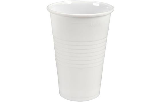 284133 Abena 131994 Plastglass ABENA PP 20cl hvit (100) Drikkebeger 21 cl hvit