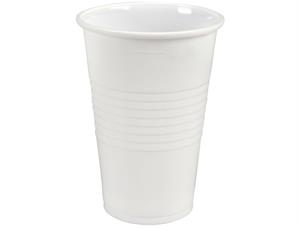 Plastglass ABENA PP 20cl hvit (100) Drikkebeger 21 cl hvit 