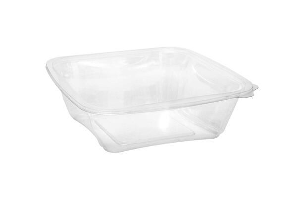 Salatbeger "SQ" 1000ml |180x180x61mm Begerbunn klar rPET uten lokk (396 stk) 