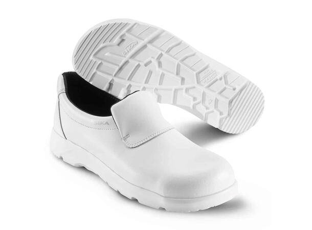 Sika Optimax sko slipper hvit med tåvern 