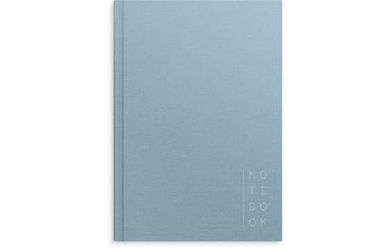 279322  92755600 Skrivebok BURDE A5 linjer lys bl&#229; Notatbok
