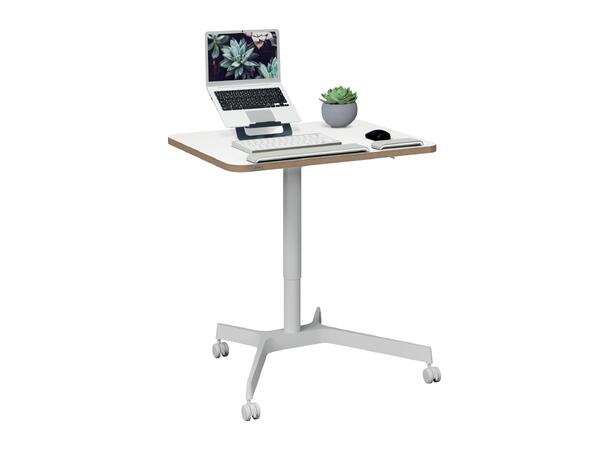 Skrivebord LEITZ hev/senk hvit Fullergonomisk sitt- & ståbord | Manuell 
