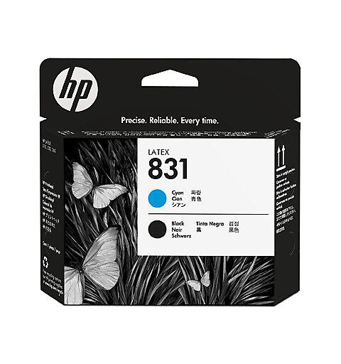 Skrivehode HP Latex 831  Cyan/Sort