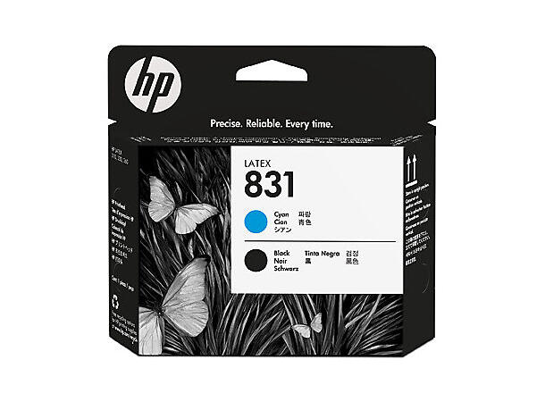 Skrivehode HP Latex 831  Cyan/Sort 
