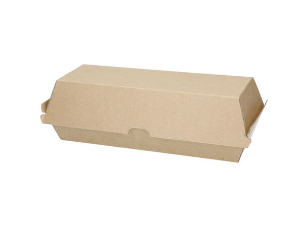 Take-Away boks 20,8 x 7 x 3,9 cm brun 200 stk pr kartong 