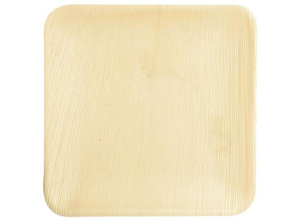 Tallerken PURE 25,5x25,5 palme (25) Palmeblad | Miljøvennlig 