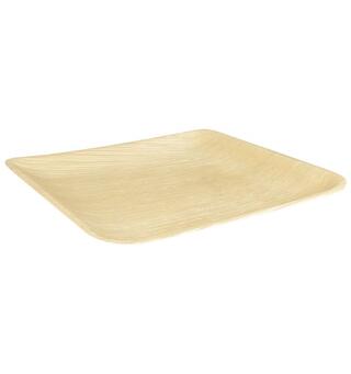 Tallerken PURE 25,5x25,5 palme (25) Palmeblad | Miljøvennlig