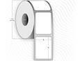 9443592  CA-LB3003 Thermoetkett 100 x 100 mm | Diam.102 mm Permanent lim| Kjerne 40mm | 400 pr rull