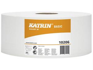 Toalettpapir Katrin Basic Gigant 1-lag 435 meter, resirkulert 