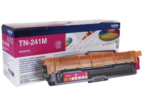 Toner BROTHER TN241M Magenta/Rød Magenta/Rød toner 