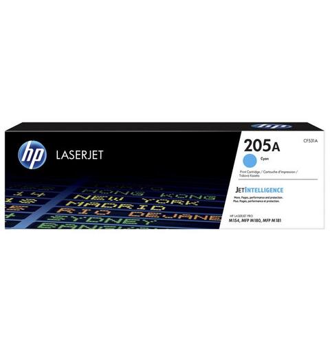 Toner HP CF531A 205A 0.9K Cyan Pro MFP M180n | Pro MFP M181fw