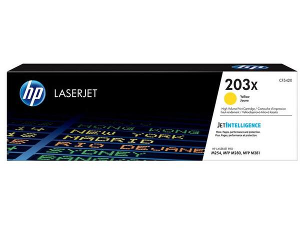 Toner HP CF542X 2.5K 203X Gul Pro M254 | Pro MFP M280 | Pro MFP M281 