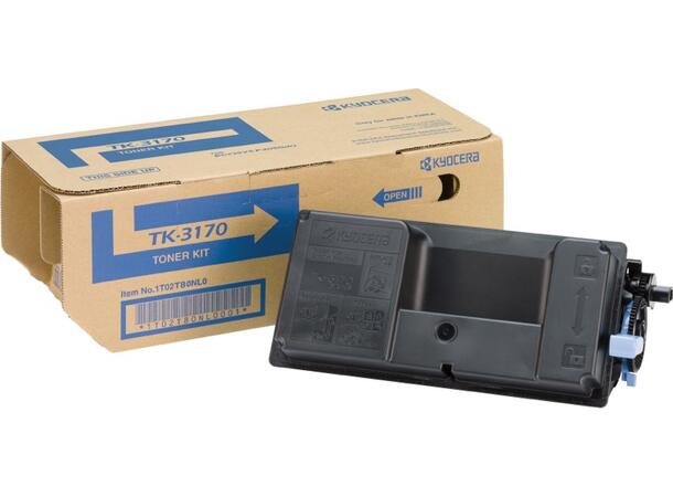 Toner KYOCERA TK-3170 15,5K sort Kapasitet opp til 15500 sider 