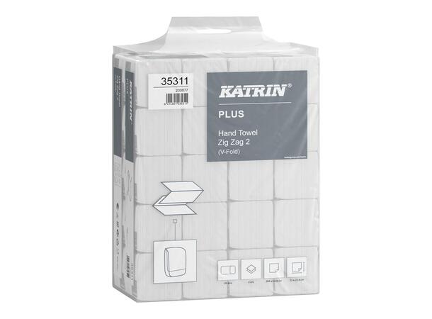 Tørkeark KATRIN Plus Zig Zag 2 (200) 2-lag 