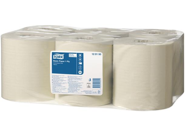 Tørkerull TORK Basic 1L M2 300m gul Tork Basic Papir senterrull | 1 lag 