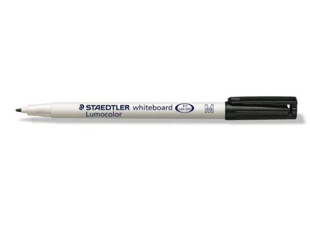 Whiteboardpenn Lumocolor 1,0mm Sort (10) Whiteboardtusj 