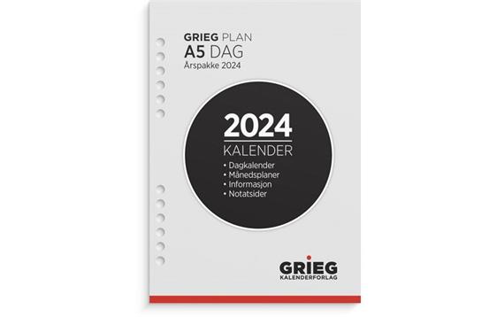 271298 Grieg kalender 98538024 &#197;rspakke GRIEG A5 2024 dag 