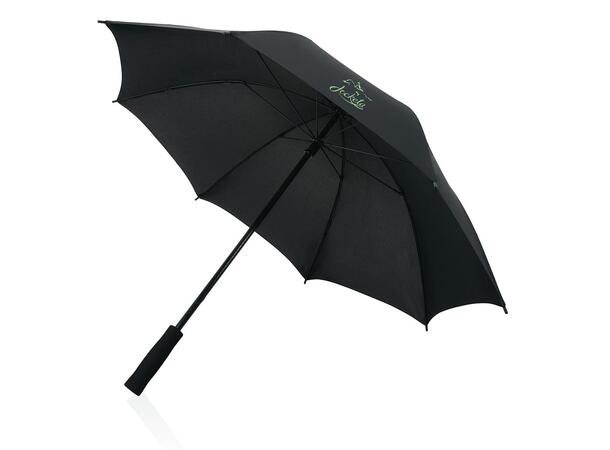 23" stormparaply helt i glasfiber, sort 