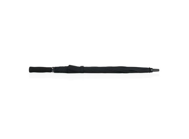 23" stormparaply helt i glasfiber, sort 