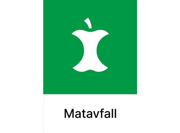 Avfallsmerker Matavfall A4 Kildesortering | Selvklebende 