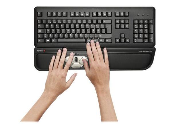 CONTOUR Rollermouse Pro3 Egonomisk mus med rullestativ 