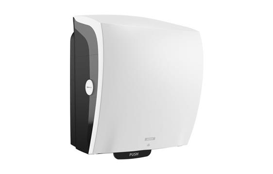 299011 Katrin 84739 Dispenser KATRIN System t&#248;rk hybrid hvit T&#248;rkepapirdispenser