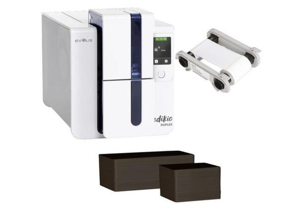 EDIKIO DUPLEX - Kortprinter pakke for matvaremerking med plastkort 