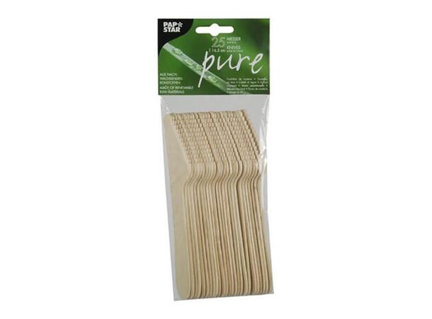 Engangskniv PURE tre 16,5 cm (25) Kniv | Engangs | Bestikk 
