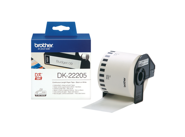 Etikett Brother QL 62x30mm 48 meter etikettrull i løpende lengde til Brother 