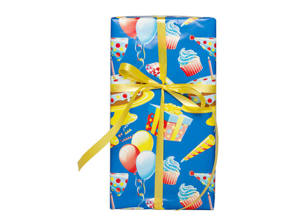 Gavepapir Happy Birthday 57cm Diskrull 7 kg  | 154m | Barn 