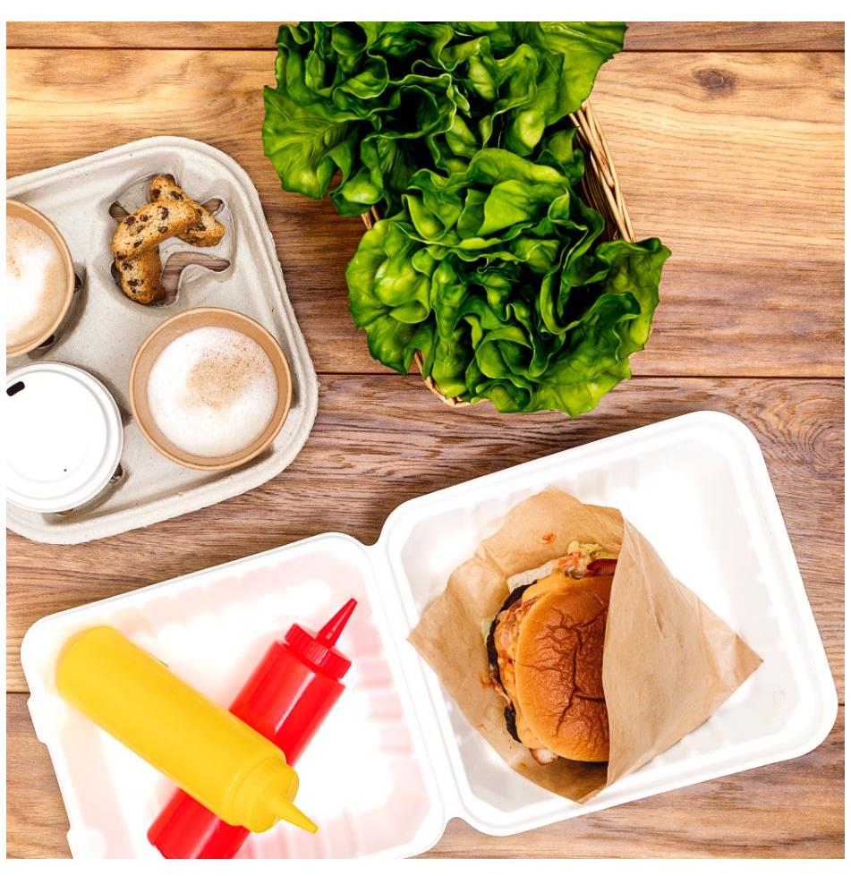 9443456   Hamburgerlomme 150 x 160 Brun 1000 stk pr kartong