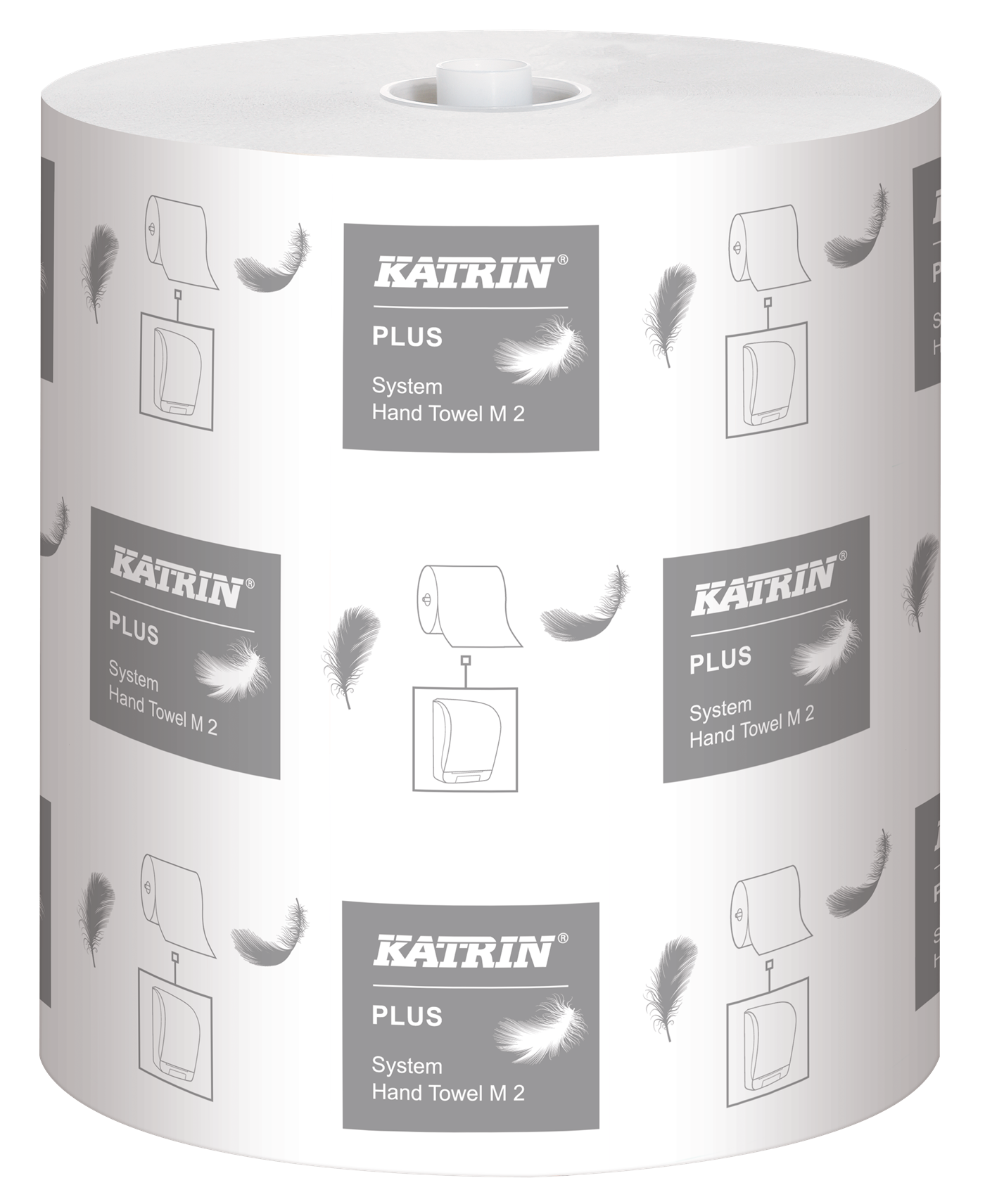 9430696 Katrin 58167 Håndtørk Katrin Plus System Towel M2 2-lag hvit 140 meter