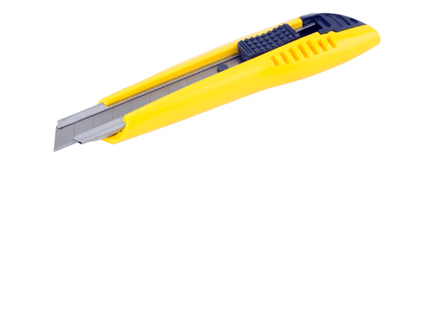 KNIV LC-500-18 mm Pappkniv | Pakkekniv | Lager 