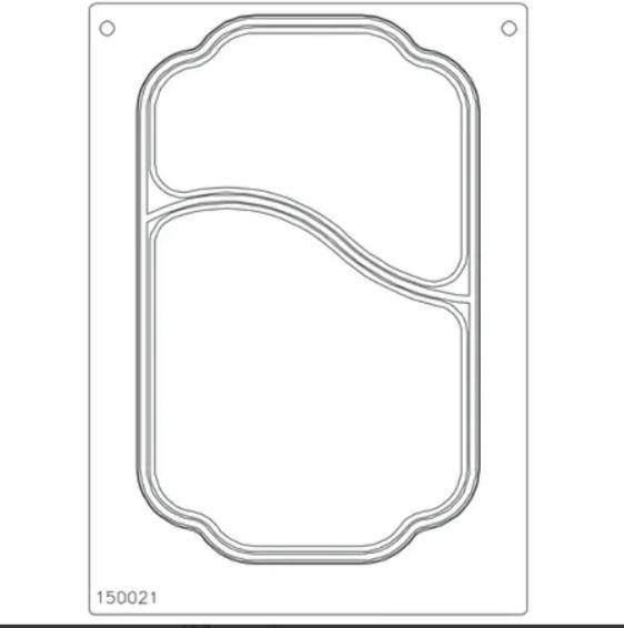 9432873 Duni 150021 Kassett til Duniform DF10 / DF20 Duni kassett for 2-roms sk&#229;l | 252x160mm