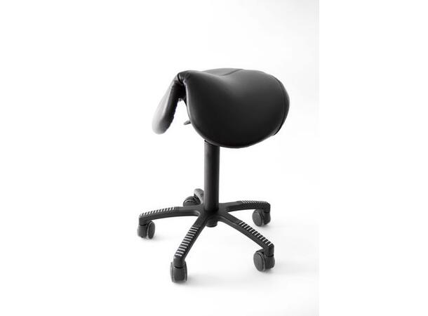 Kontorstol KENSON Flexsadel skinn sort 