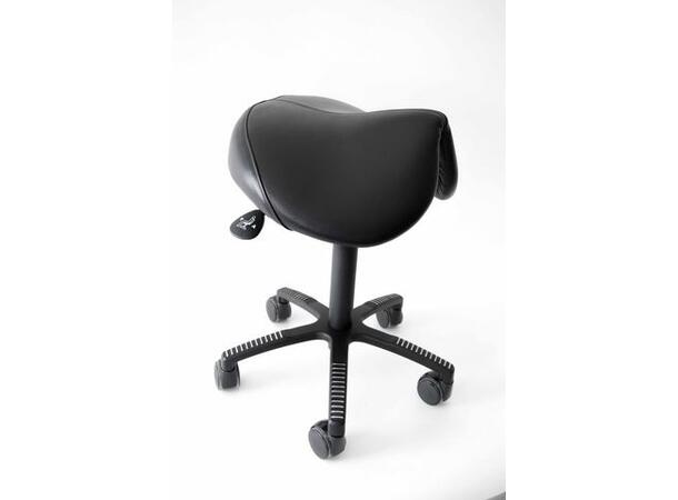 Kontorstol KENSON Flexsadel skinn sort 