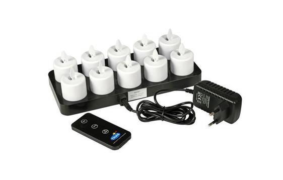 212168 Duni 192536 Led Lys DUNI movingflame oppladbare (10) 